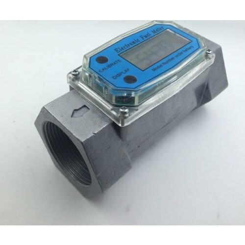 Digital Turbine Flow Meter petrol fuel gauge caudalimetro Flowmeter plomeria Pumping flow indicator sensor Counter DN40 G1.5