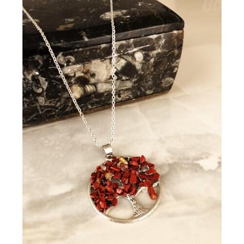 Dr Stone Natural Stone Women Coral Stone Necklace AHL65 439746272