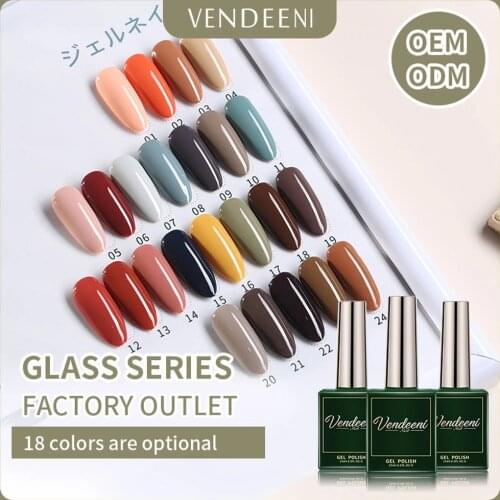 Vendeeni 24 Colors Gel Polish Varnish Pure Color Gel Lacquer vernis Semi Permanent Nail Art Soak Off Manicure Gel Nail Polish