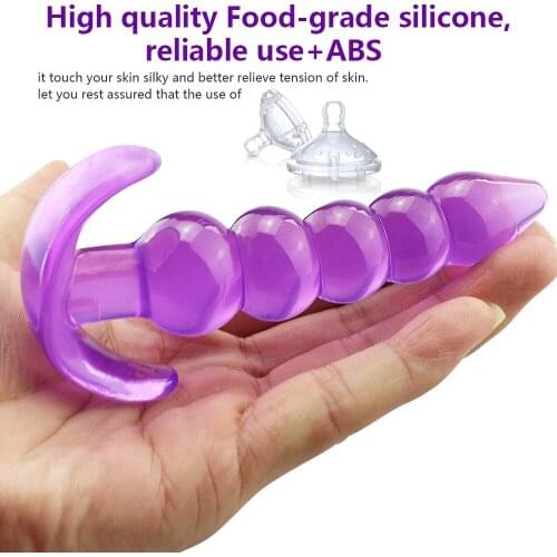 Outgoing Anal Plug For Beginner Silicone Prostate Massager Anal Beads Sex Toys For Woman Slave Anal Extender Erotic Goods