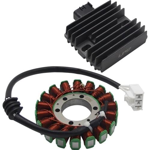Motorcycle Magneto Stator Coil + Voltage Regulator Rectifier For Yamaha YZF R6R RaceBase R6 2006-2016 4XY-81960-00 2C0-81410-01