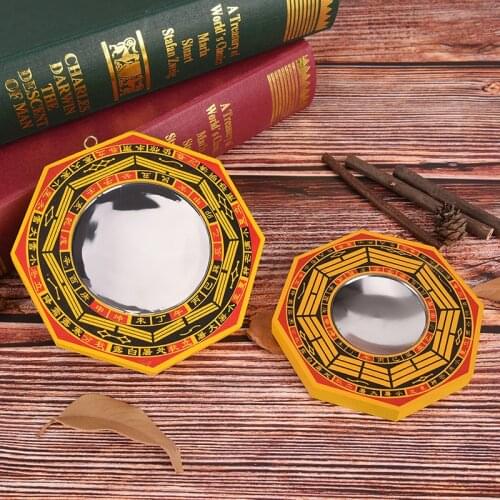 Lucky Chinese Feng Shui Dent Convex Bagua FengShui Mirror Taoist Talisman Energy Home Decoration Orname