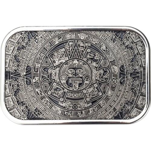 High quality cool Aztec calendar mens Metal belt Buckle fit 3.8cm Wide Belt Jeans accessories