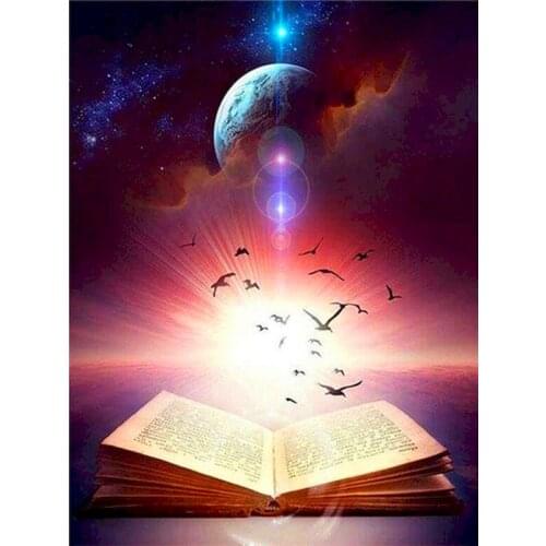 GATYZTORY Frameless Fantasy Book DIY Painting By Numbers Landscape Wall Art Picture Hand Painted Oil Painting For Home Decors