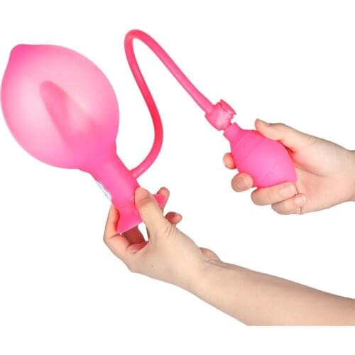Inflatable Anal Plug Anal Dilator Bulgy Prostate Massager Inflated Butt Plugs Anal Open Dildo Vibrator Sex Toys For Women Men