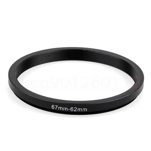 Wholesale 10pcs 67-62MM 67MM - 62MM 67 to 62 Step up Down Filter Ring adapters , LENS, LENS hood, LENS CAP, and