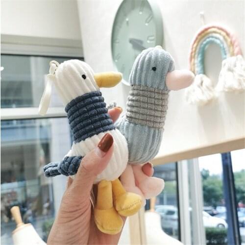Plush cute pendant doll key chain refueling duck ugly cute doll backpack pendant ins net red envelope hanging