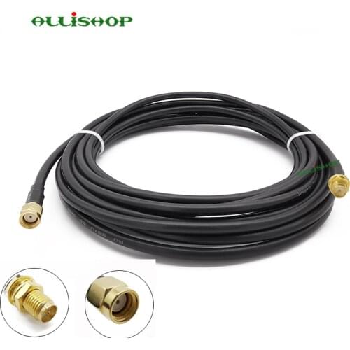 Rf Coaxail Cable assembly RP-SMA male socket jack to RP-SMA female brooches plug extension cable rg-58 3 meters for Antenna wifi