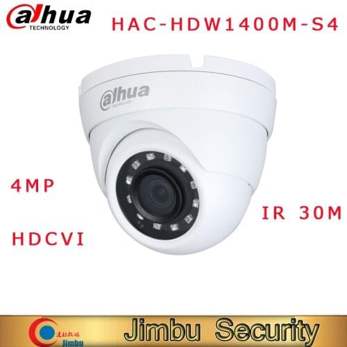 Dahua oringal international version HAC-HDW1400M-S4 HDCVI camera analog camera smart IR 4MP HDCVI IR Eyeball Camera