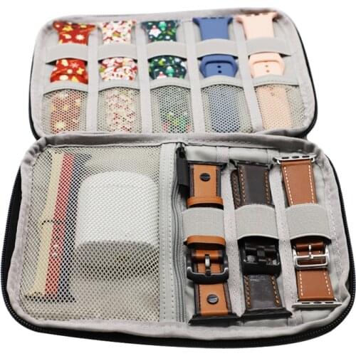 Watch band bag Multifunction Portable box for apple watch band Organizer Storage Watchband Holder iwatch strap Travel Case Pouch