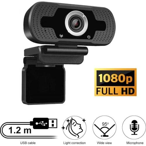 Web Camera Full HD Cam With USB Connector And Build-in Microphone for Skype, MS Teams, Zoom, Home Office, Video Chat, Conference