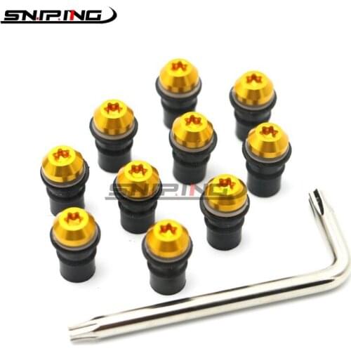 Screw Front Windshield For Yamaha XJR6 2009 2010 2011 2012 09 10 11 12 Windshield Bolt Kits M5 Screw Kits 10PCS