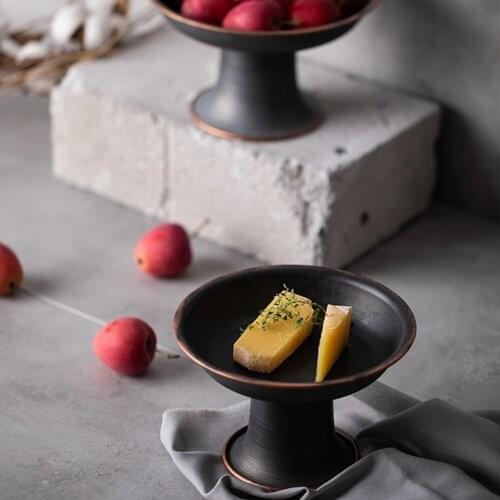 Vintage Creative Wrought Iron Tray Tableware Dessert Plate Cake Dinner Plate Gifts Home Fruit Bread Nut Dried Plat NJ72303