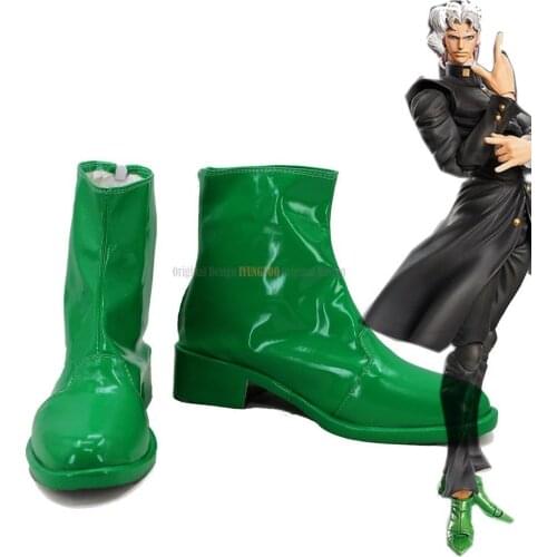 Kakyoin Noriaki Green Shoes Cosplay JOJOS BIZARRE ADVENTURE Kakyoin Noriaki Cosplay Custom Made