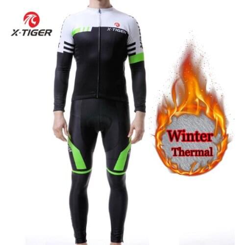 Winter thermal Cycling jersey set MEN bicycle suit Gobiking Maillot ciclismo Bike fleece Cycling clothing wool jersey sets men
