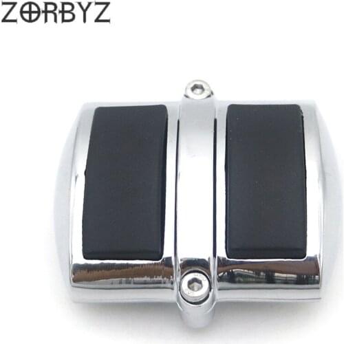 ZORBYZ Motorcycle Chrome Brake Heel Shift Pedal Pad Cover For Suzuki Intruder VL800 1500 VZ Boulevard M50 C50 C90 Marauder 800