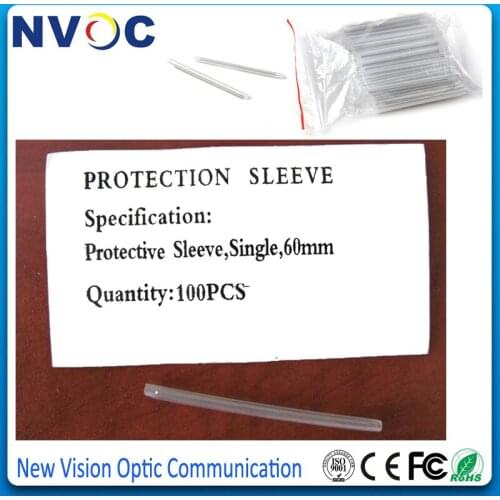100pcs/Lot,45mm Single Fiber Optic Fusion Protection Splice Sleeves 45mm Heat Shrink Tube Fiber Optic Hot Melt Tube
