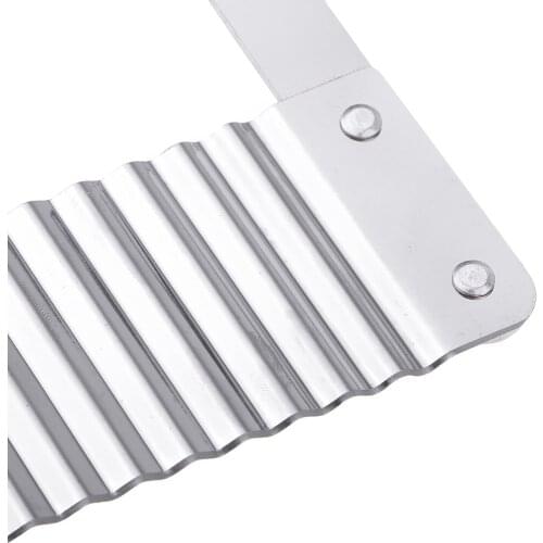 2 PCS Stainless Steel Wavy & Straight Soap Molding Loaf Potato Cutter Tools