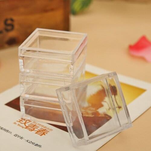 2000pcs Clear PS Plastic Square Box Wedding Candy Box Favor BoxesBaby Shower Baptism Birthday Decorations NO227