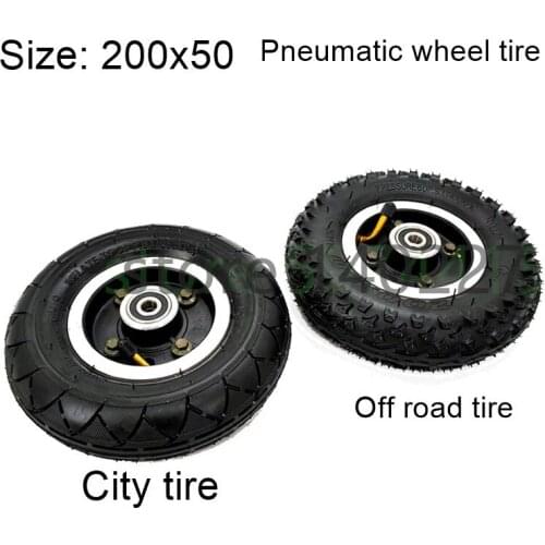 200X50 Front Wheel for Electric Scooter Balancing Car 8 Inch 8x2 Inflatable Tire Wheels