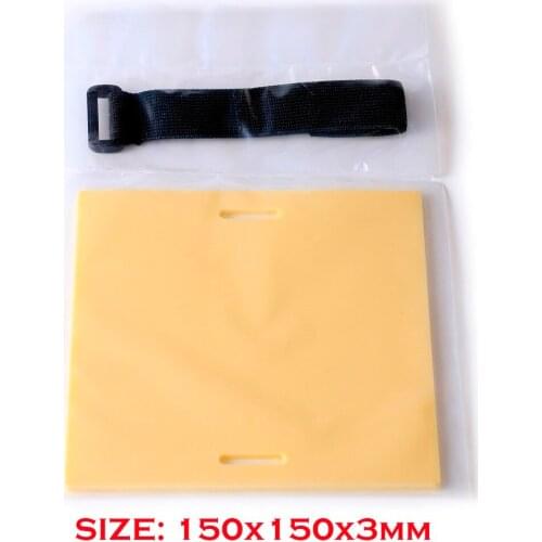 3Pcs Tattoo Blank Plain Practice Skin 15*15*3MM CM for Needle Machine Permanent Makeup Practice Skin Tattoo supply