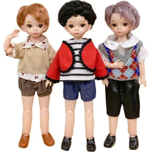 30cm Prince Doll 1/6 Boy BJD Dolls with Fashion Outfit 22 Movable Joints Daily Clothes Accessories for 12 inches Dolls Toys