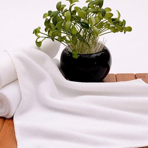 5pcs/set White Soft Microfiber Fabric Face Towel Hotel Bath Towel Wash Cloths Hand Towels Portable Terry Towel
