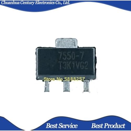 5 pcs/lot HT7550-7 HT7550 7550-7 SOT89 Original and New In Stock