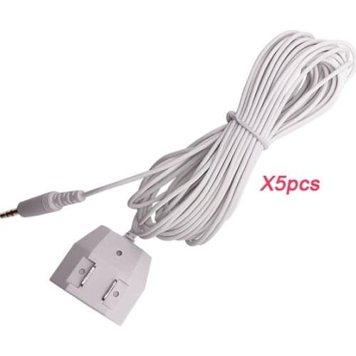 5pcs 6m Sensitive Water Leakage Sensor Cable with Double-side Metal Contact for Home Water Leaking Alarm WLD-806,WLD-807,WLD-808