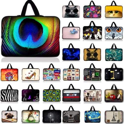 9.7 10.1 11.6 13 13.3 14 14.4 15.4 15.6 17 17.3 inch Notebook Sleeve Laptop Bag Case Cover With handle For Samsung HP ASUS Dell