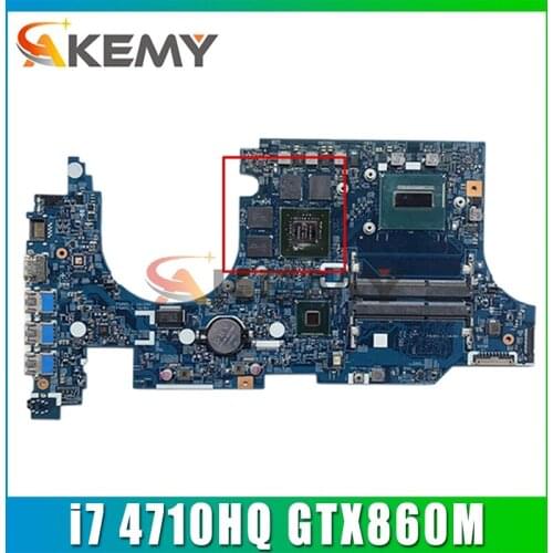 For Acer aspire VN7-591 VN7-591G Laptop motherboard 14206-1 448.02W02.0011 CPU i7 4710HQ GPU GTX860M tested 100% work Mainboard