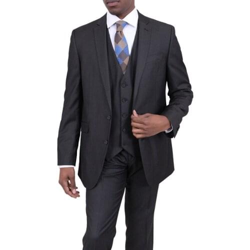 Custom Made Wedding Suits Groom Dinner Prom Tuxedo Slim Fit Two Button 3 Piece Suit Groom Tuxedos (Jacket+Pants+Vest)