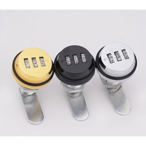 3 Digit 20-30mm smart Cam Code Lock Combination Password box Lock Zinc Alloy for Mailbox Cabinet Door Security Hardware