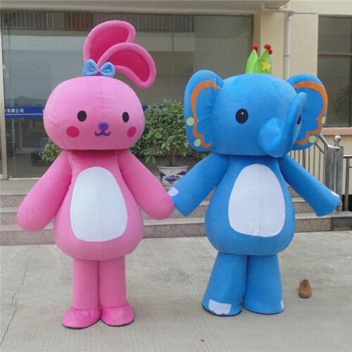 Elephant Rabbit Mascot Costume Suits Adult Size Cosplay Party Game Outfits Adults Halloween Costume