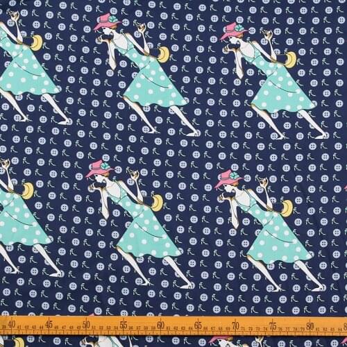 LEO&LIN Retro Diy Craft Cloth Very Fashionable Cotton Fabric Cloth Tissus 50cm