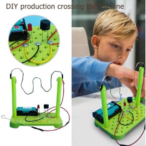DIY Physical Scientific Experiments Circuit Kit ABS Electronic Components Children Educational Manual Toys Random Color