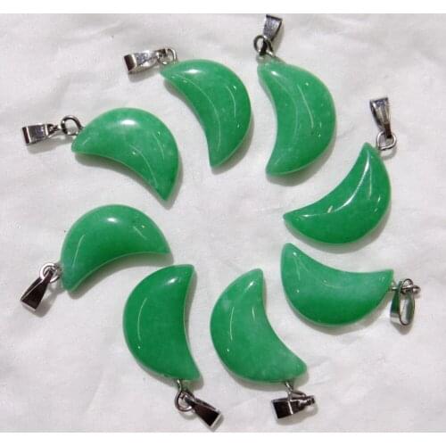 Natural stone Quartz Crystal Turquoises lapis opal tiger eye moon pendants for diy jewelry making necklace Accessories30pcs A2