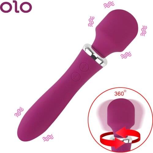 OLO Dual Motors Vibrators Magic Wand AV Vibrator Clitoris Stimulator G Spot vibrating Dildo Vaginal Massager Sex Toys for Women