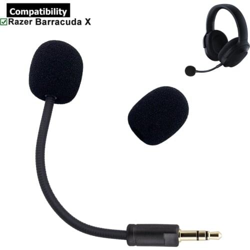 Replacement Aux 3.5mm TRS Mic Microphone Booms for Razer Electra V2 USB 7.1 Surround Sound Gaming Headsets Earphones Headphones