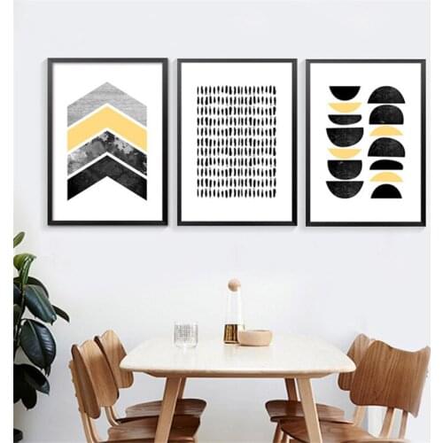 Modern Abstract Art Canvas Posters Prints Geometric Shapes On Canvas Wall Picture For Living Room Home Decor No Frame