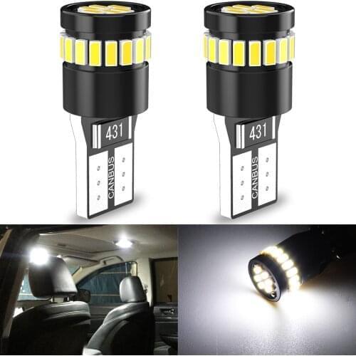 2x T10 W5W Led 194 Canbus Car Interior Light For Toyota RAV4 Camry Auris Avensis Land Cruiser Prius Corolla CHR Auto Lamp DC 12V