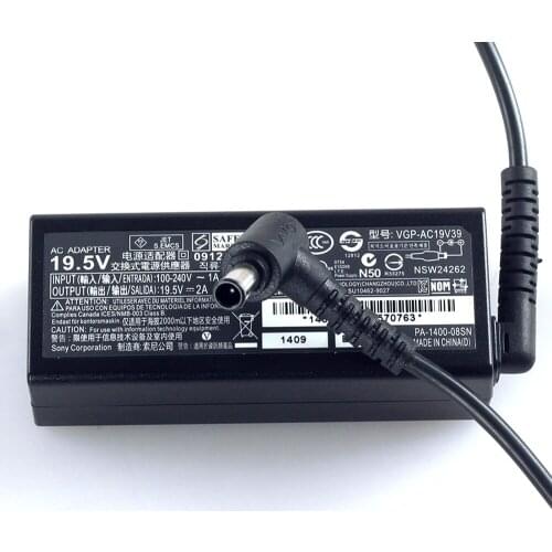AC Adapter Charger fit for SONY VAIO VPCW11 VPCW12 VPCW121AX 19.5V 2A 40W