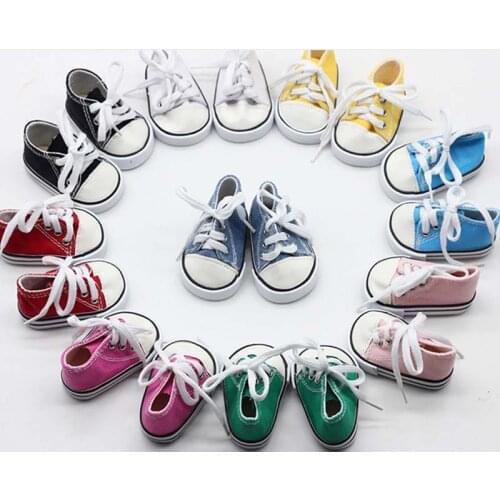 1Pair 18Inch Doll Accessories 7CM Baby Doll Shoes For 43cm Born Baby Doll