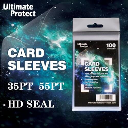 100PCS/BAG 35PT 55PT Hobby Guardian Transparent Card Sleeves Protector Suitable for Protect Collecting Star CARDS/PKM/TCG