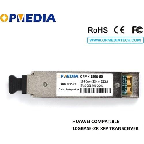 10GBASE-ZR XFP optical module,10G 1550nm 80km XFP transceiver,DDM funcion,dual LC connector,compatible with Huawei equipment