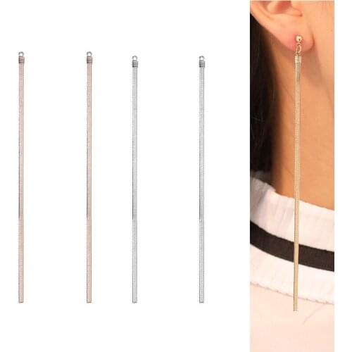 2020New 60Pcs Single Long Alloy Chain Button for DIY Jewelry Earrings and Necklace Pendants or Hair Accessoriess LX33