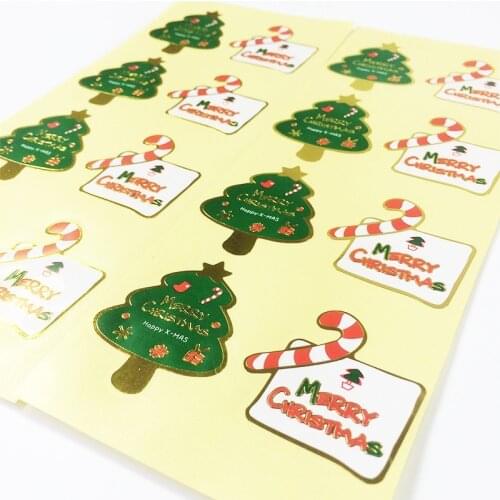 80 Pcs/lot Style Mixed Christmas Tree DIY Multifunction Sealing Sticker Gift Baking Packaging Label Decoration Scrapbook