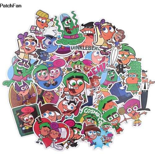 A3669 39pcs Cartoon Stickers For Car Laptop PVC Backpack Home Decal Pad Bicycle Waterproof Decal