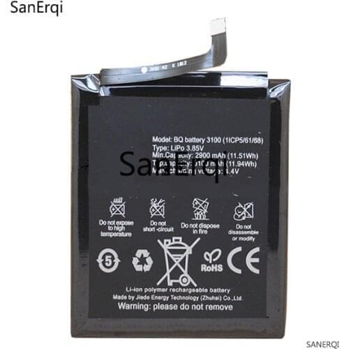 3100mAh Battery For BQ X2 X2pro Mobile Smart phone Battery