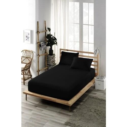 12 different Color Double Fitted Sheets + 30 Cm High Edge 160x200 And All Sizes Cotton Combed